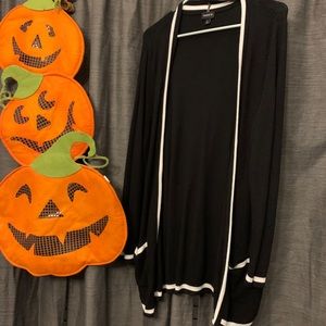 Torrid 2 Black and White Striped Sweater